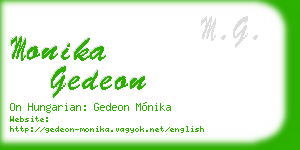 monika gedeon business card